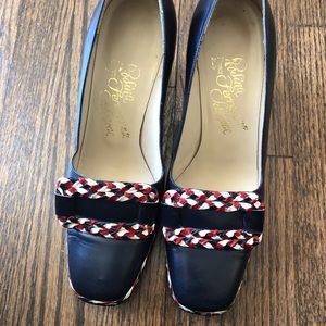 Vintage Rosina Ferragamo Schiavone Navy Heels